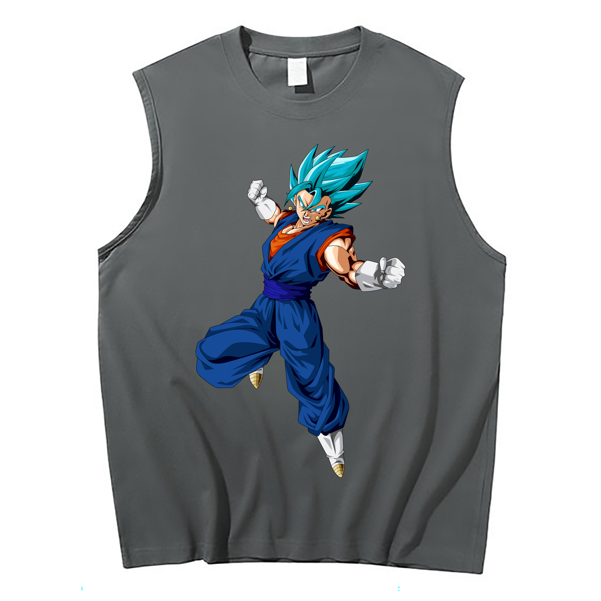 （画像用） ドラゴンボール ベジット DRAGON BALL Vegetto コットン100％タンクトップ（フロントプリント）